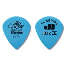 Kit 12 Palhetas Dunlop Tortex Jazz III XL 498P 1,0MM