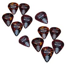 Kit 12 Palhetas Violao MXT 070mm - Shell Marron