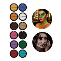 Kit 12 Pancake Colormake 10g Todas Cores Maquiagem Artística Cosplay Facial e Corporal Pó Festa Evento Criança Vegana Kit 12 Pancake Colormake 10g Todas Cores Maquiagem Artística Cosplay Facial e Corporal Pó Festa Evento Criança Vegana