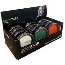 Kit 12 Pancake Colormake Em Pó Compacto