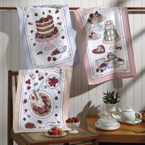 Kit 12 Pano de Copa Dohler Prata Doçura - 100% Algodão 45x65cm Kit 12 Pano de Copa Dohler Prata Doçura - 100% Algodão 45x65cm