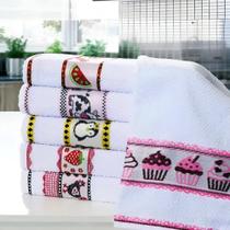 Kit 12 Pano De Prato Copa Felpudo Atoalhado Gourmet Copa Lux