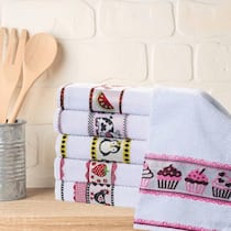 Kit 12 Pano de Prato Toalha P/ Cozinha Secar Louça Atoalhado Kit 12 Pano de Prato Toalha P/ Cozinha Secar Louça Atoalhado