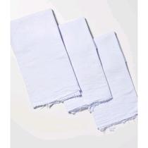 Kit 12 panos de chão branco artigo de limpeza tecido macio prático