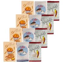 Kit 12 Panos De Copa Estampado Teka Primore 40 x 65 cm Kit 12 Panos De Copa Estampado Teka Primore 40 x 65 cm