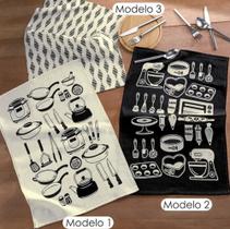 Kit 12 Panos de Copa Felpudo Menu Dohler