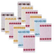 Kit 12 panos de copa teka gourmet 42x63 cm 100% algodão Kit 12 panos de copa teka gourmet 42x63 cm 100% algodão