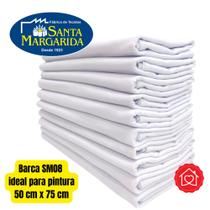 Kit 12 panos de prato para pintura SM08 liso branco Santa Margarida 50 cm x 75 cm