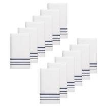 Kit 12 Panos De Prato Teka Premium Nobre 100% Algodão 45x70cm