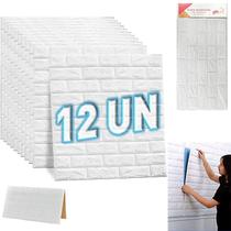 Kit 12 Papel De Parede 3d Placa Decorativa Texturizado 77x70cm Kit 12 Papel De Parede 3d Placa Decorativa Texturizado 77x70cm
