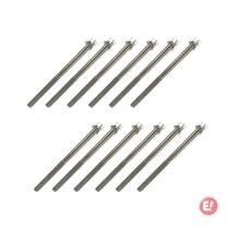 Kit 12 Parafuso Afinação de Bateria 100mm X 6mm