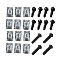 Kit 12 Parafuso Gancho Da Caçamba Montana com porca rapida