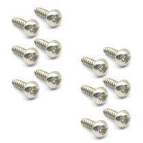 Kit 12 parafuso tarraxa de guitarra 2.1x08 mm niquelado