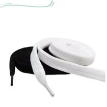Kit 12 Pares Cadarço Tradicional Tênis - 6 Preto e 6 Branco Kit 12 Pares Cadarço Tradicional Tênis - 6 Preto e 6 Branco