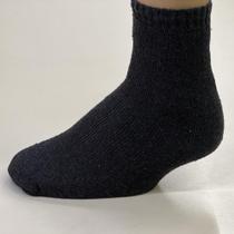 Kit 12 Pares de Meia Adulto Cano Alto Preto