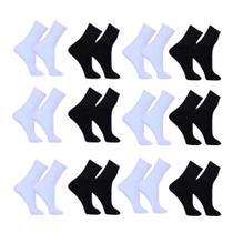 Kit 12 Pares De Meia Cano Alto Masculino Sport