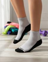 Kit 12 pares de meia preto/branco c/m ref-960224001 34-39