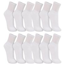 Kit 12 Pares de Meias Atoalhadas Esportiva Cano Médio Trifil