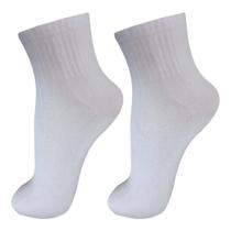 kit 12 pares de meias branca cano alto adulto MBL