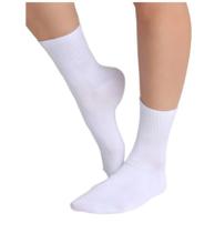 Kit 12 Pares de Meias Brancas Lisas Cano Alto Longo Sport em Algodão Kit 12 Pares de Meias Brancas Lisas Cano Alto Longo Sport em Algodão