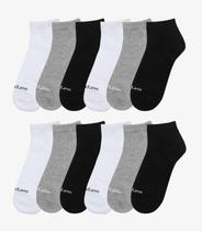 Kit 12 Pares De Meias Cano Curto Adulto Endless Sortido