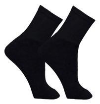 kit 12 pares de meias cores preta