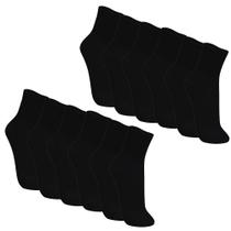 Kit 12 Pares de Meias Esportivas Atoalhada Trifil Cano Medio