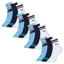 Kit 12 Pares De Meias Infantil Unissex Cano Longo Sport Esportivo