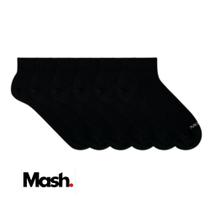 Kit 12 Pares De Meias Masculina Mash De Algodão Básicas Cano Médio Lisa Esportiva