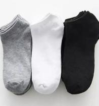 Kit 12 pares de meias masculinas soquete básico