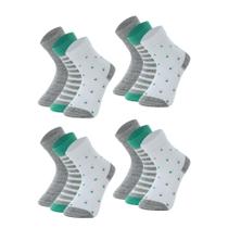 Kit 12 Pares De Meias Mash Cano Médio Infantil Para Crianças Modelo Estampadas Kit 12 Pares De Meias Mash Cano Médio Infantil Para Crianças Modelo Estampadas