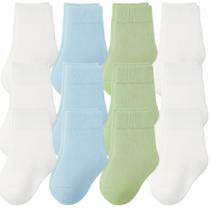 Kit 12 Pares de Meias Meia Infantil Bebê Recém Nascido RN até 6 meses Enxoval Lisa Simples Fina Kit 12 Pares de Meias Meia Infantil Bebê Recém Nascido RN até 6 meses Enxoval Lisa Simples Fina