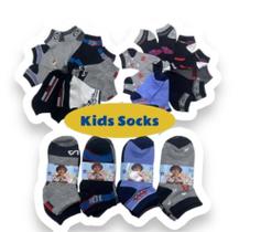 Kit 12 Pares De Meias Para Crianças De 2 A 4 Anos Kids Socks Joy LQ29568