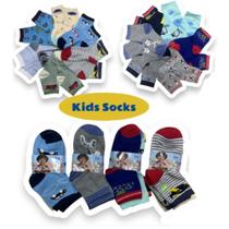 Kit 12 Pares De Meias Para Crianças De 2 A 4 Anos Kids Socks Joy LQ29569
