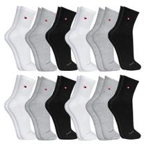 Kit 12 Pares de Meias Sandrini Cano Médio Algodão Esporte Conforto