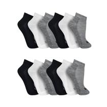 Kit 12 Pares Meia Cano Curto Masculina Sport Trifil T8014K