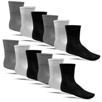 Kit 12 Pares Meia Cano Longo Unissex Atacado - Cores Kit 12 Pares Meia Cano Longo Unissex Atacado - Cores