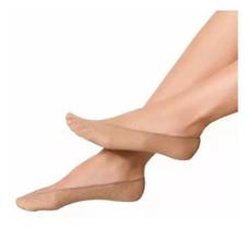 Kit 12 Pares Meia Fina Social Invisivel Curta Antiderrapante