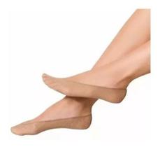 Kit 12 Pares Meia Fina Social Invisivel Curta Antiderrapante