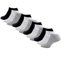 Kit 12 Pares Meia Masculina Cano Curto Soquete Varias Cores - WM
