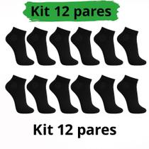 Kit 12 Pares Meia Soquete Cano Curto 40 Ao 46 Adulto Premium