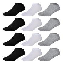 Kit 12 Pares Meia Soquete Cano Curto Preto 38 Ao 44 Premium Kit 12 Pares Meia Soquete Cano Curto Preto 38 Ao 44 Premium