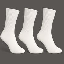 Kit 12 Pares Meias Cano Alto Algodão Canelada Unissex Macia, Durável e Confortável