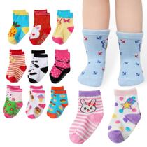 Kit 12 Pares Meias Infantil Antiderrapante Feminina e Masculina