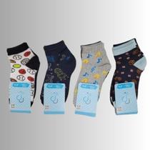Kit 12 Pares Meias Infantil Menino Altomax 21573 Kit 12 Pares Meias Infantil Menino Altomax 21573