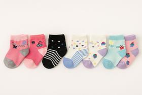 Kit 12 pares meias infantil para bebês meninas de 0 a 2 anos Kit 12 pares meias infantil para bebês meninas de 0 a 2 anos