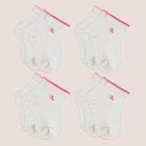 Kit 12 Pares Meias Lupo Masculina Feminina Básica Infantil