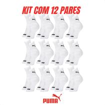 Kit 12 Pares Meias Puma Cano Médio Original Macia Confortável Kit 12 Pares Meias Puma Cano Médio Original Macia Confortável