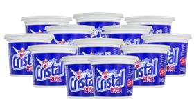 Kit 12 Pasta Limpeza Cristal Rosa Desengordurante 500g Urca