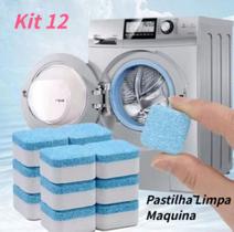 Kit 12 Pastilhas Limpadoras Para Máquina de Lavar